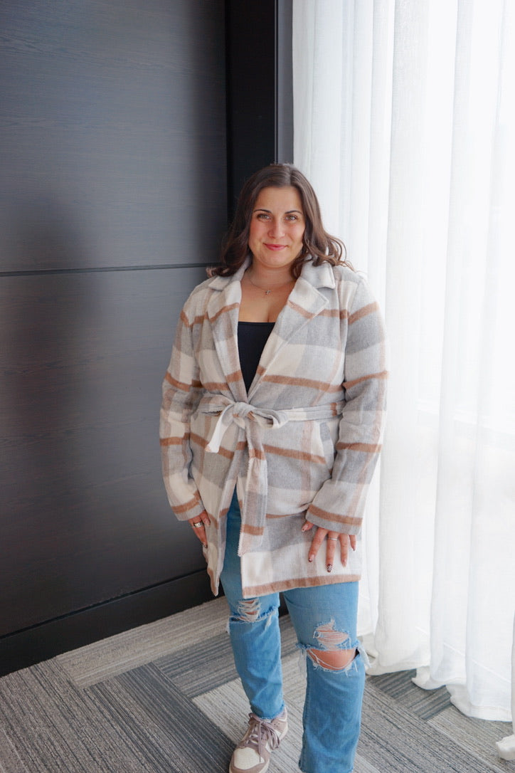 Snowfield belted wrap Jacket