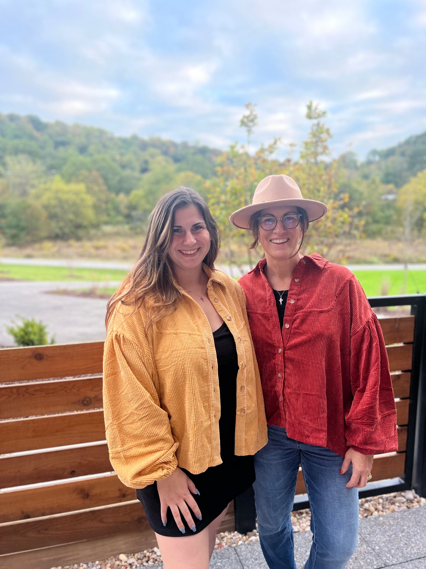 Changing the Game Puff Sleeve Shacket Mustard