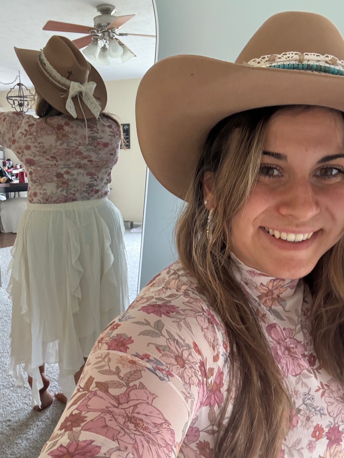 Floral Mesh Dream Top