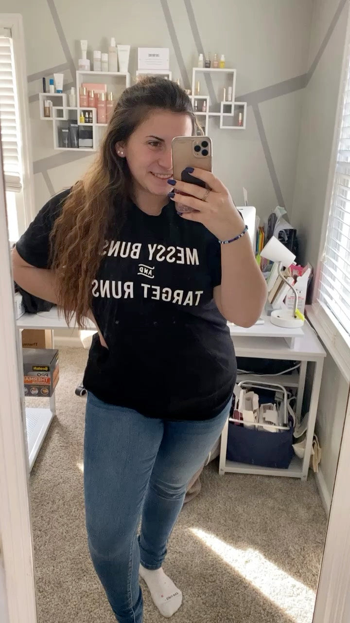 Messy Buns & Target Runs Graphic Tee