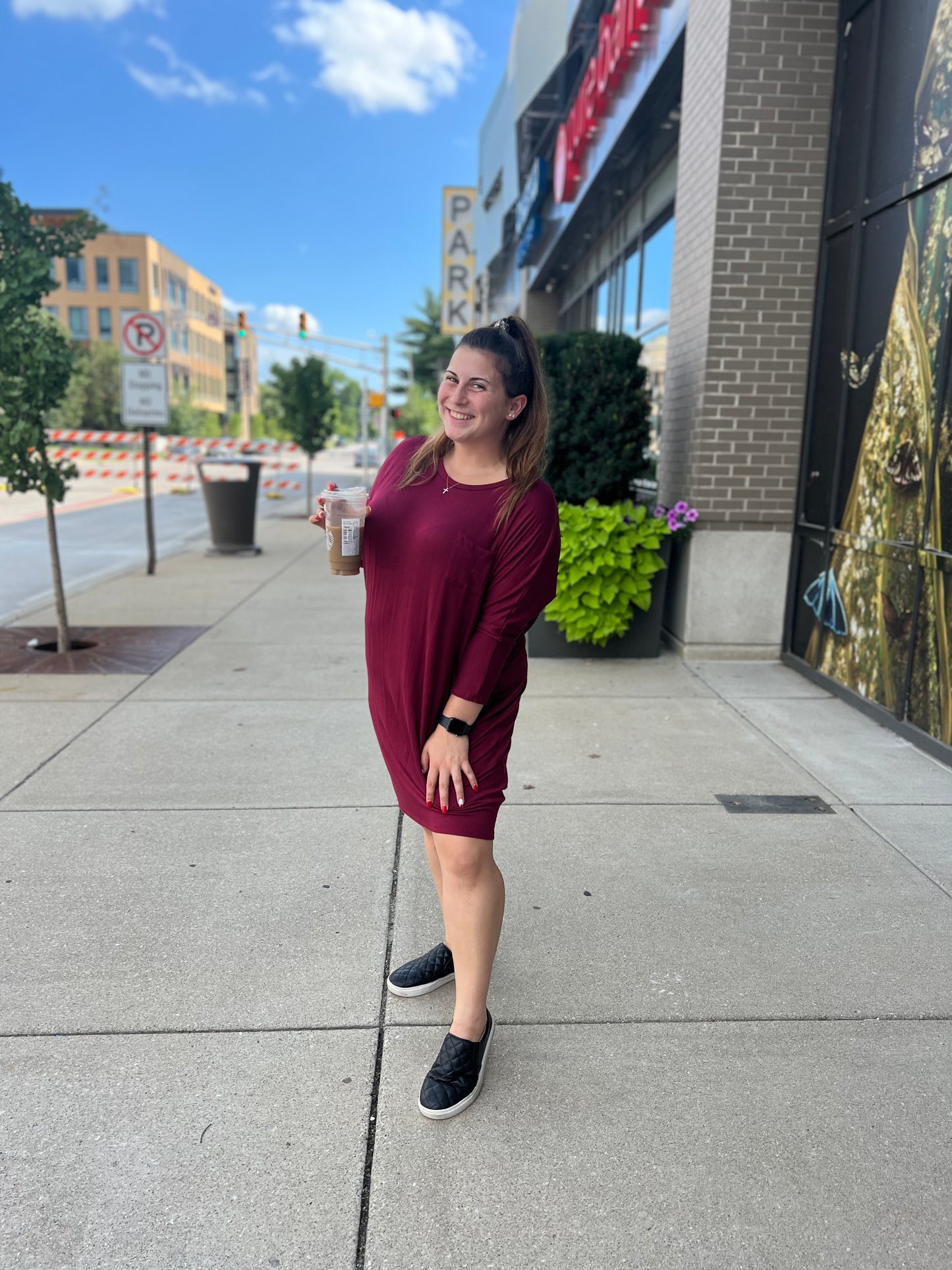 Hard to forget maroon dress