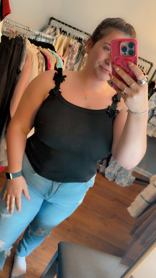 Sweet Flower Strap Tank