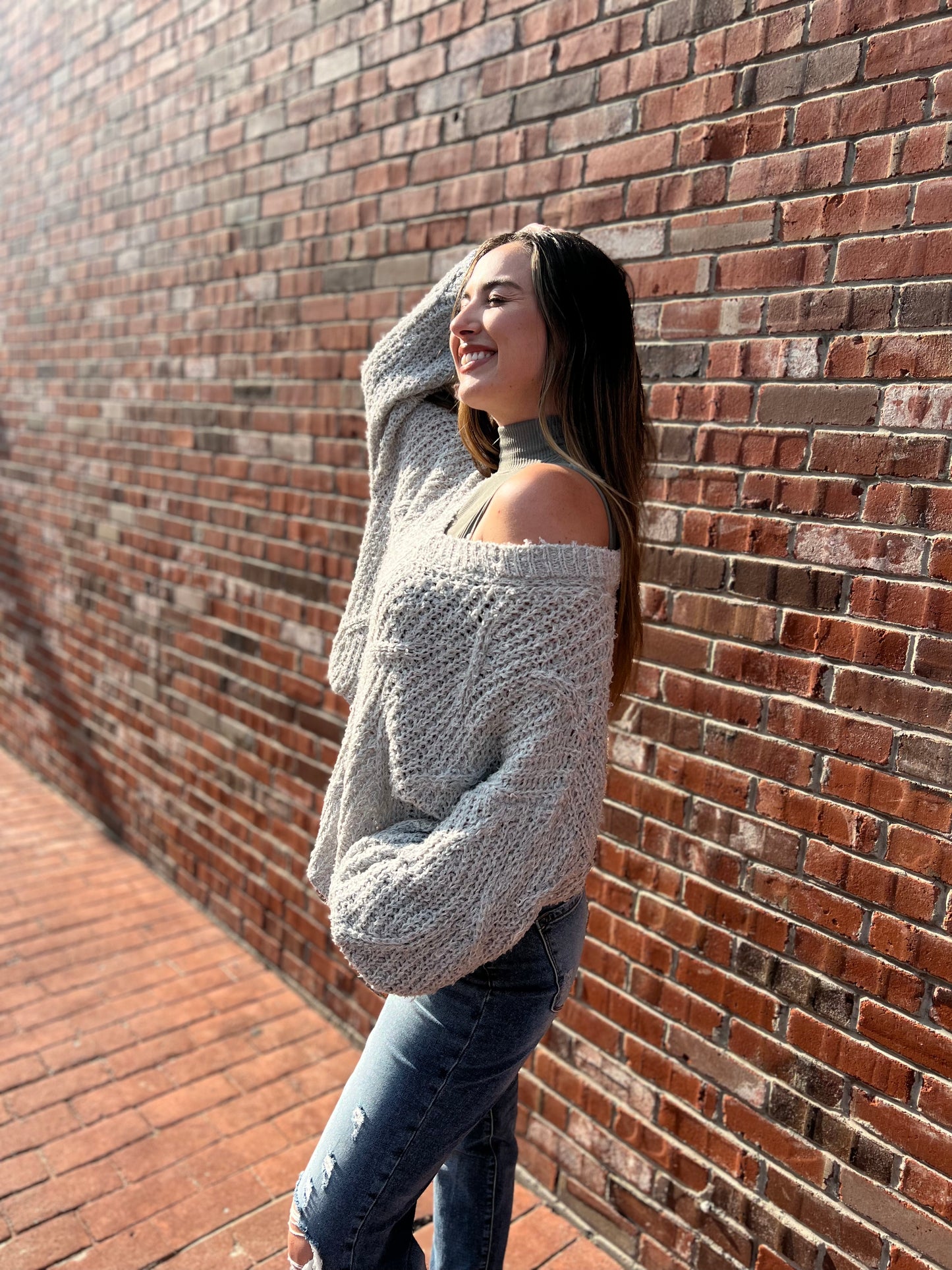 Grey Knit Sweater