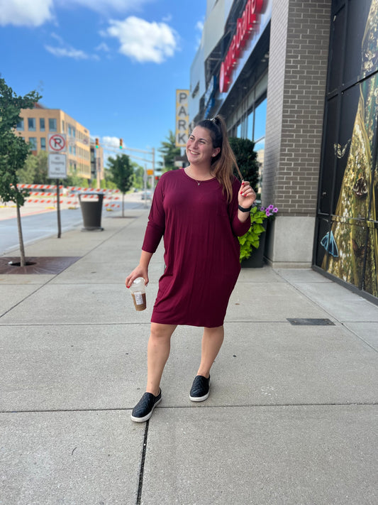 Hard to forget maroon dress