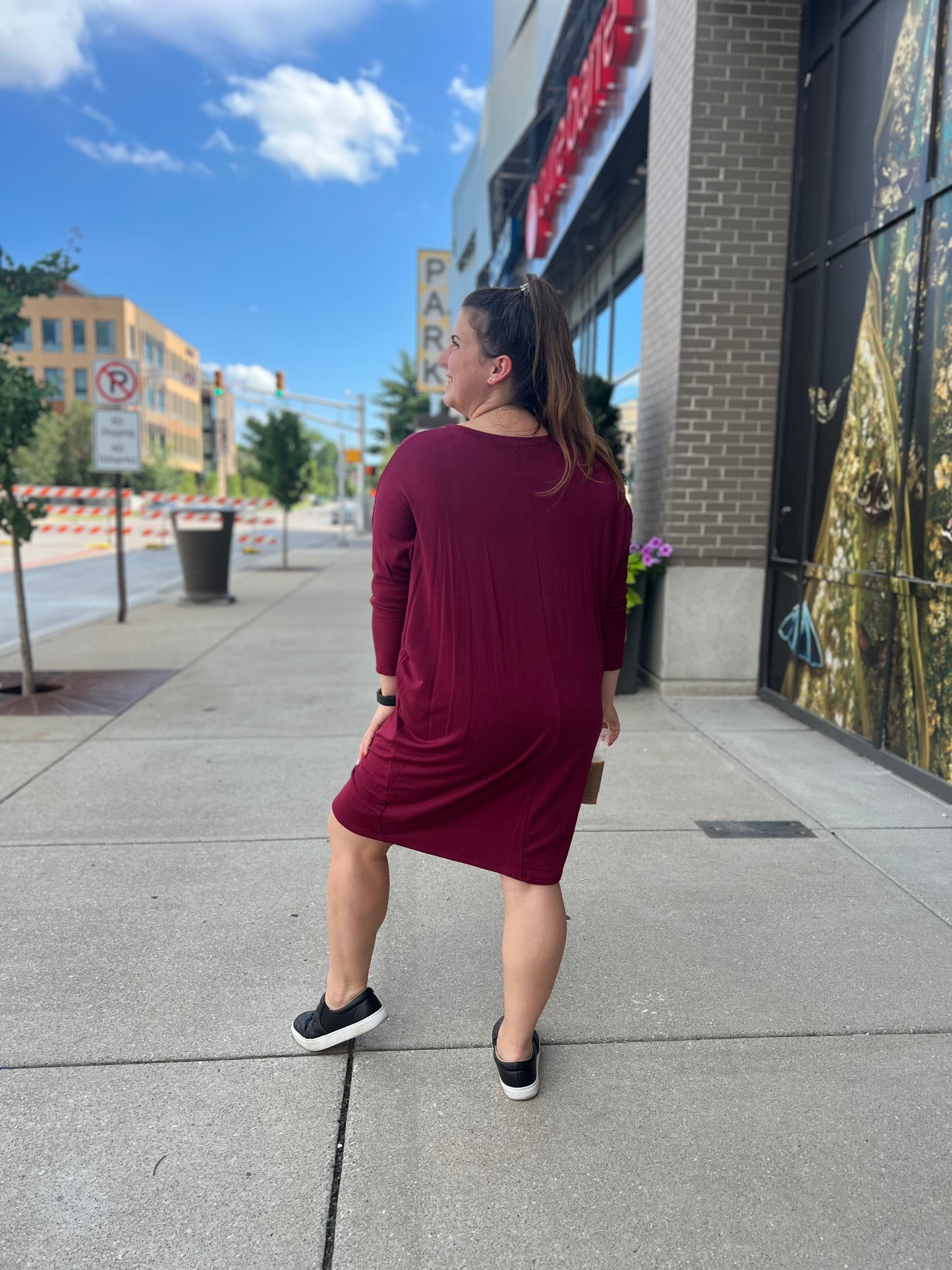 Hard to forget maroon dress