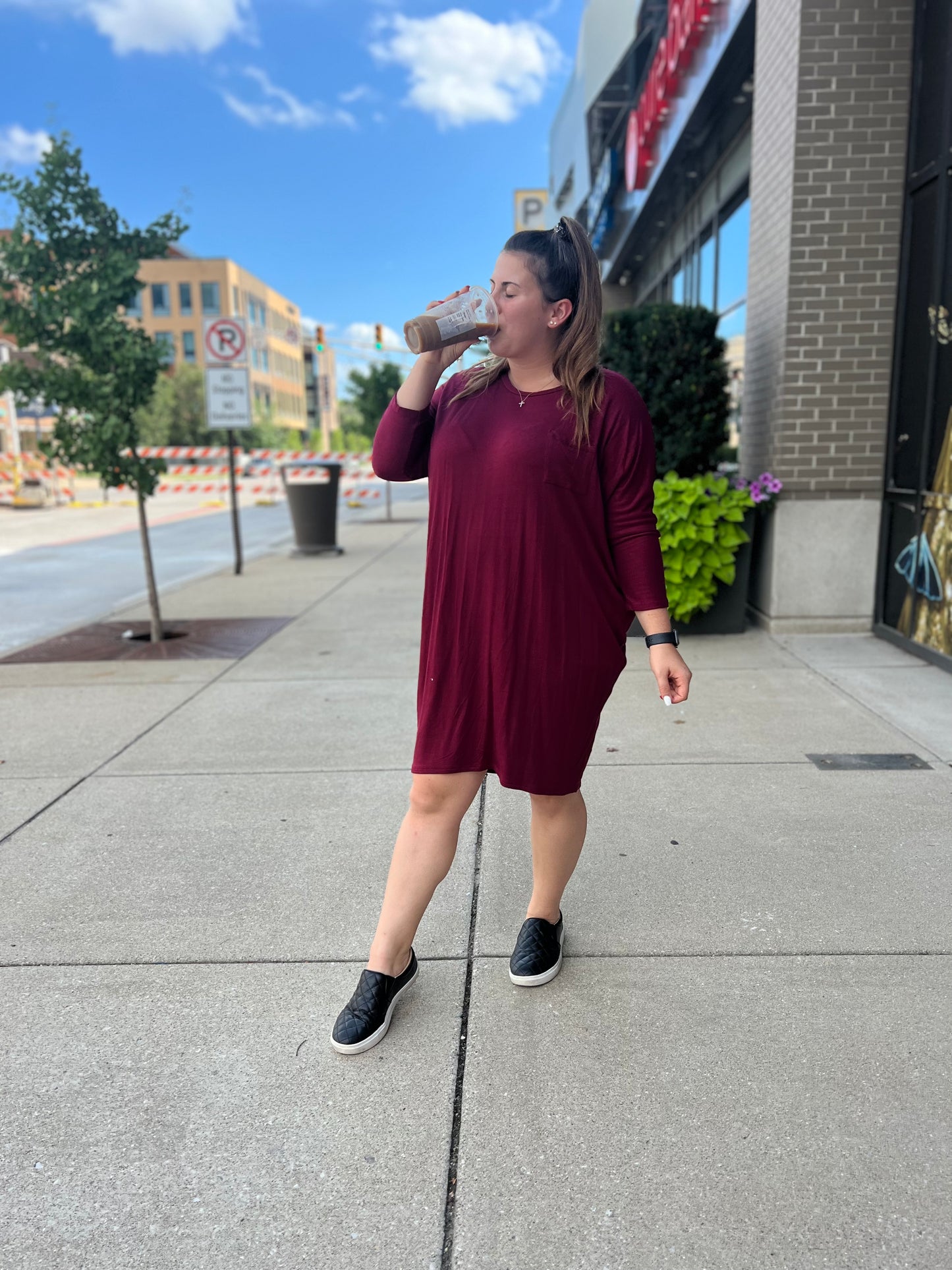 Hard to forget maroon dress