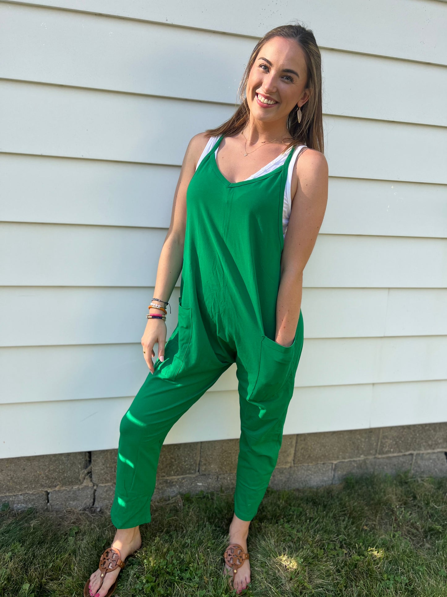 Kelly Green Jumpsuit Onsie