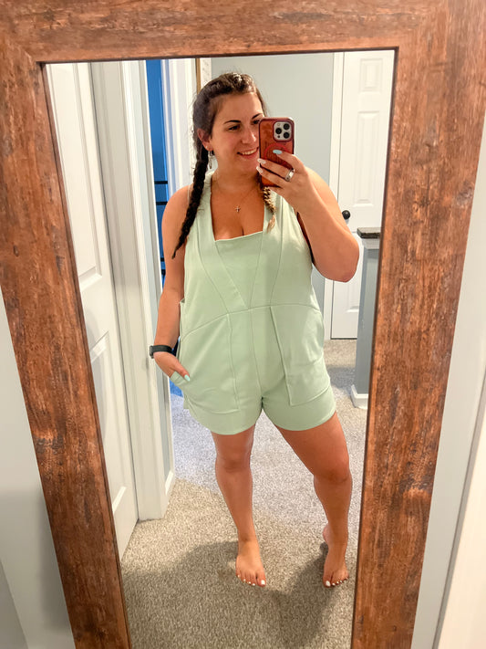 Blessed in Mint Romper