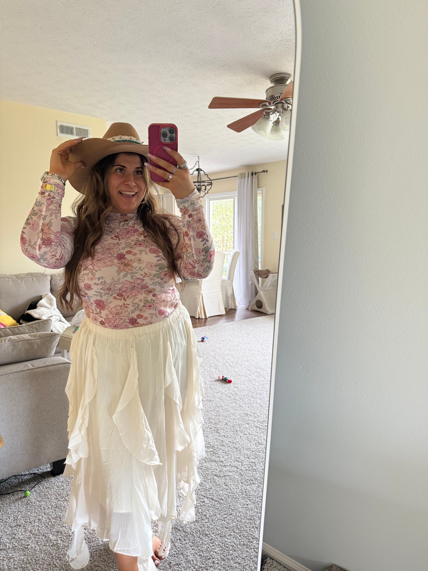 Country Nights Ruffle Skirt