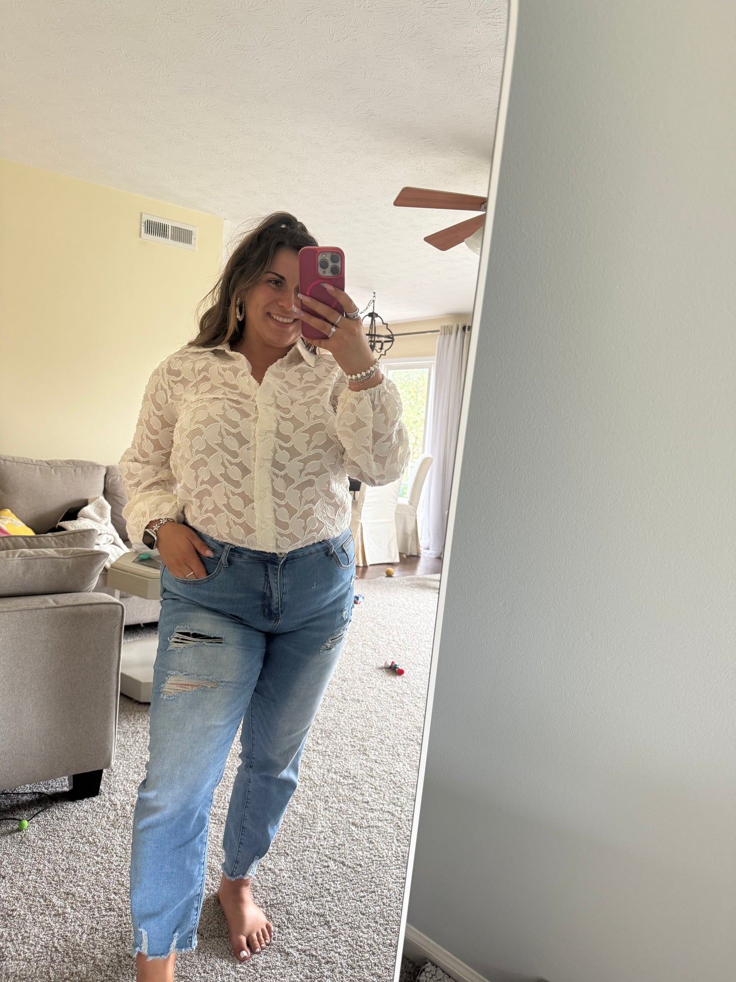 Delicate Grace Floral Top