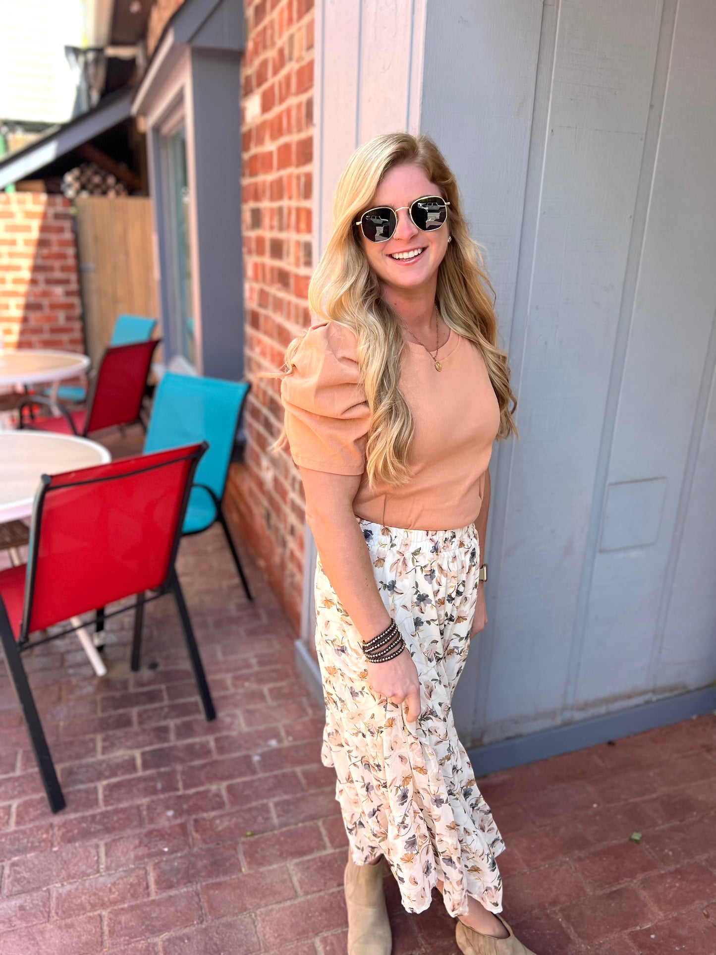 Blossoming Peony Top