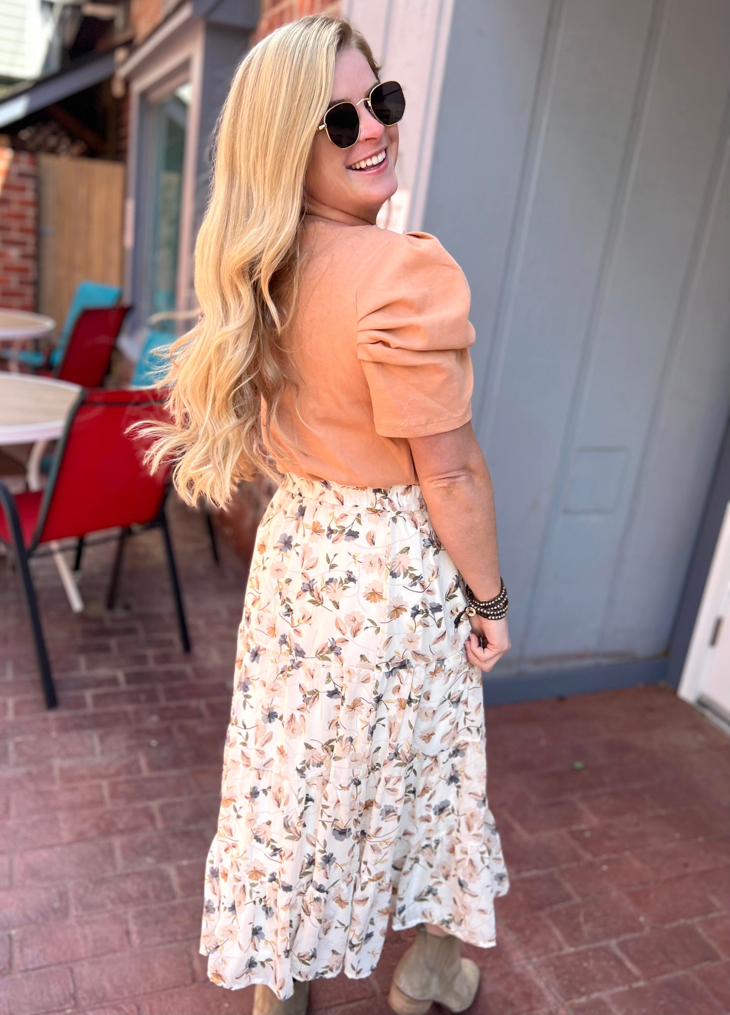 Blossoming Peony Top