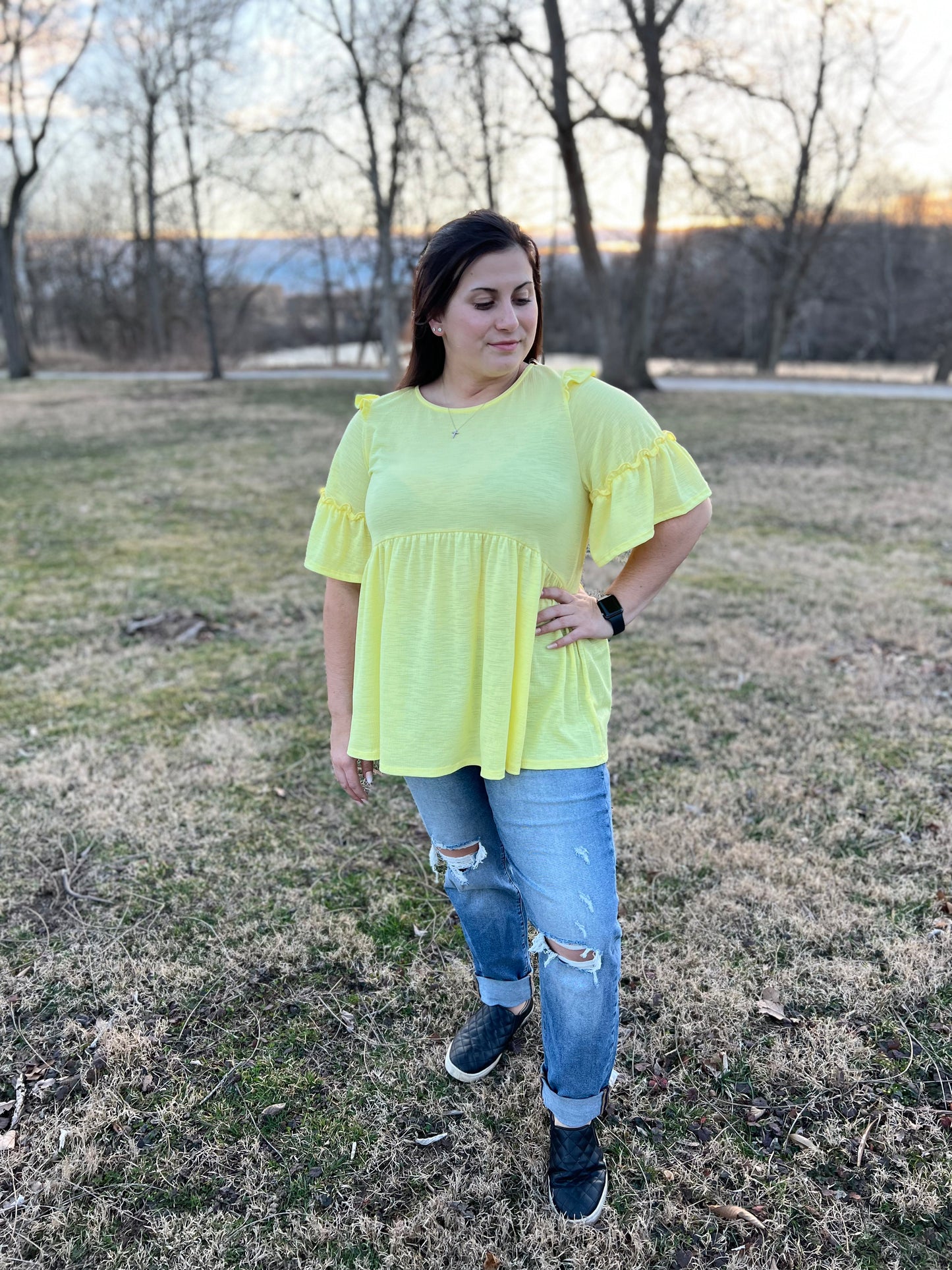 Sunny Days Yellow Top