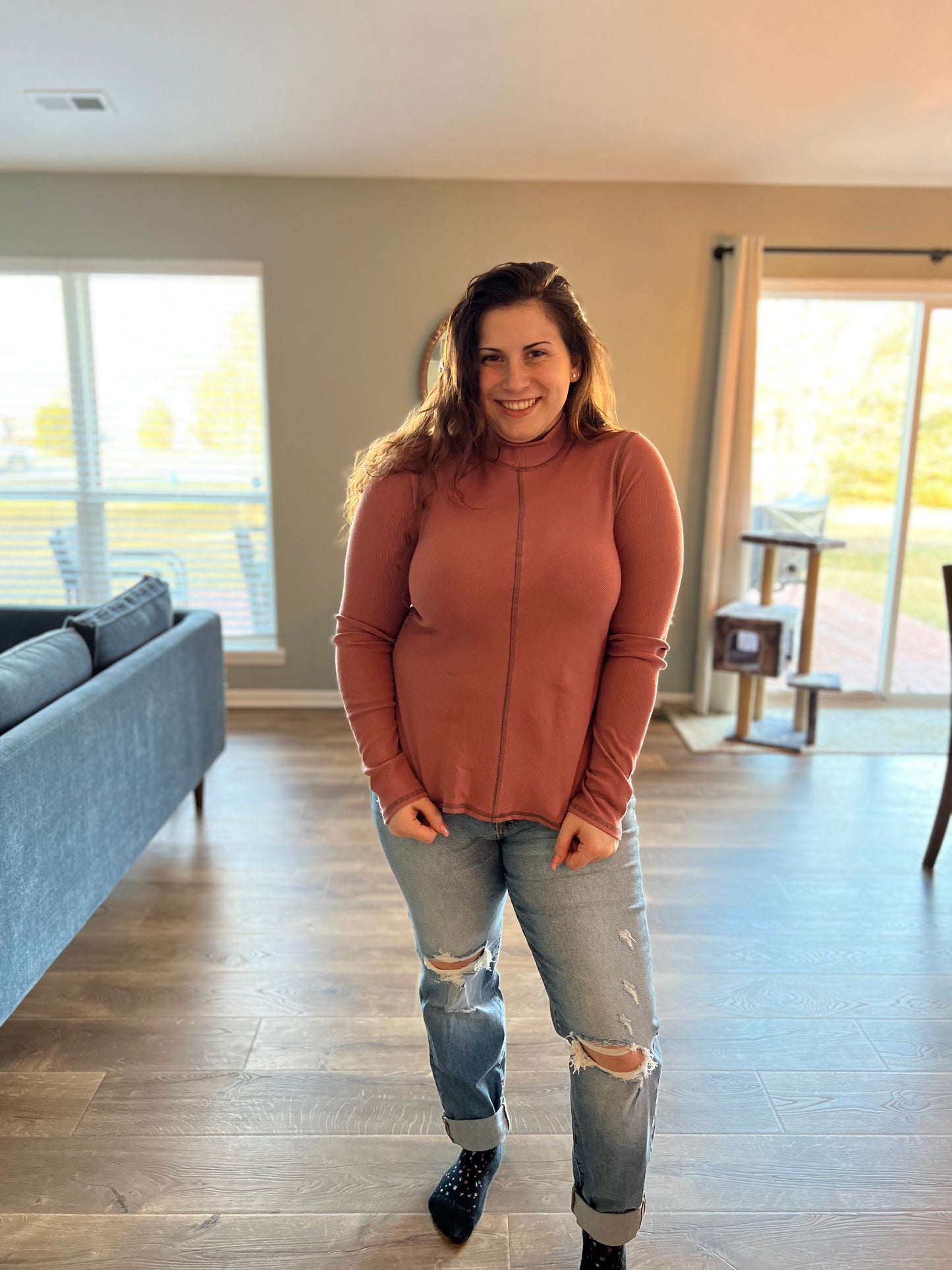 Mauve slim fit shirt